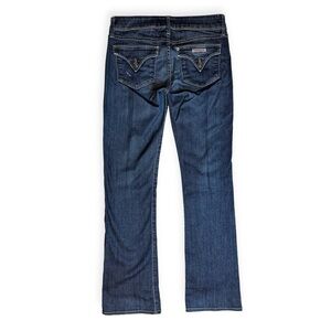 Hudson Dark Wash Blue Denim Jeans Pockets Beth Baby Bootcut Made in USA Women 27